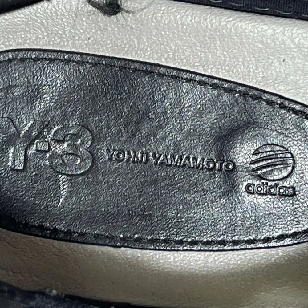 Adidas Y-3 Yohji Yamamoto Laver Slip On Sneakers Shoes Mens 8.5 Black White
